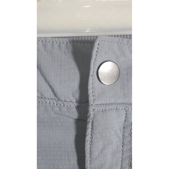 Athleta Gray Cargo Pants Jogger Style Zip Pockets Elastic Waist Size 14 - Picture 5 of 12
